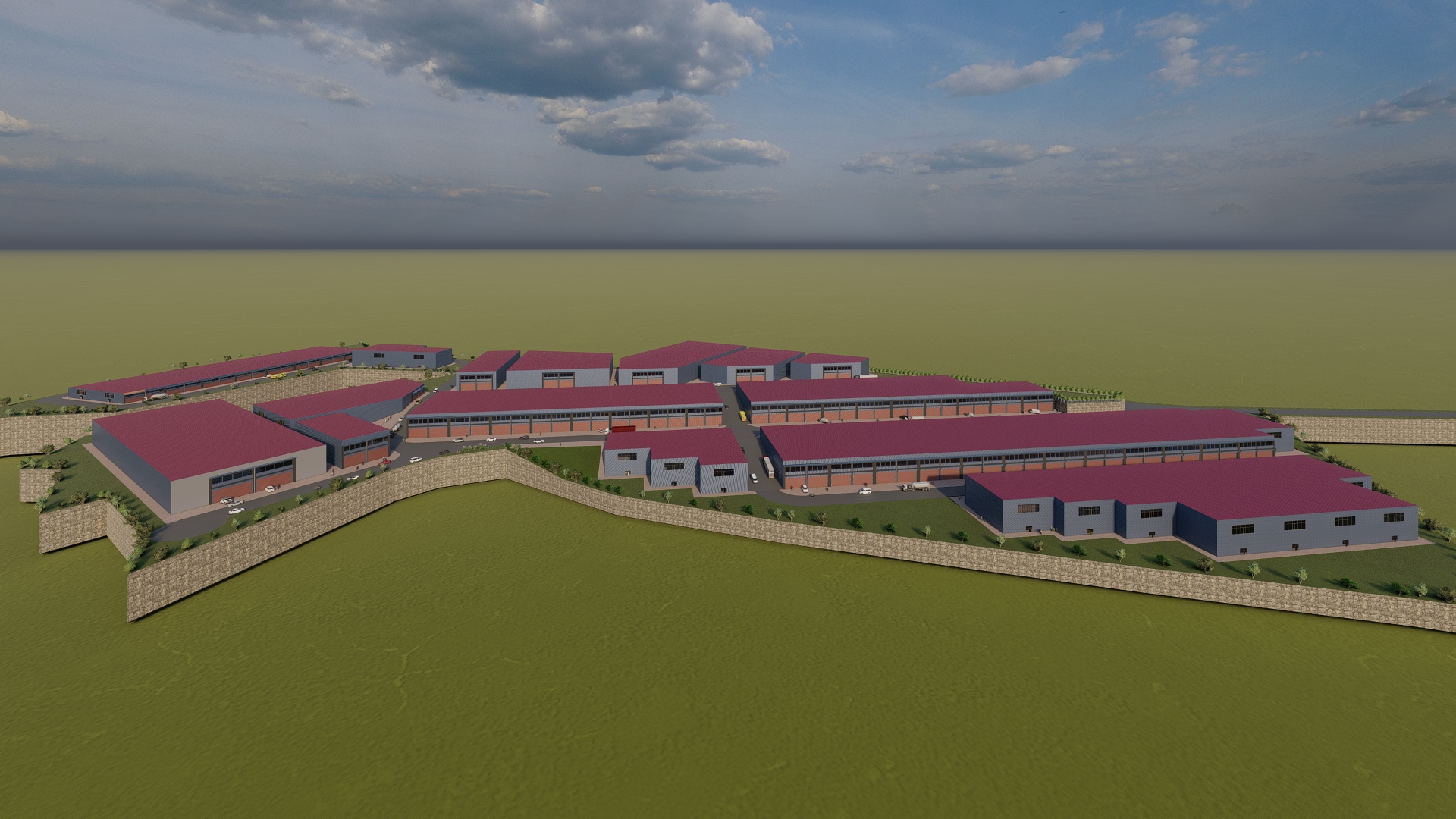 SANAYİ SİTESİ TASARIM ÇALIŞMASI